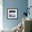 Navy Sky I-null-Framed Art Print displayed on a wall