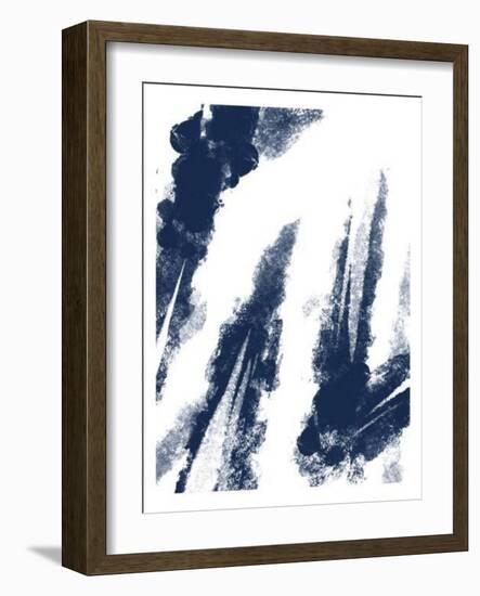 Navy Striking Seams 2-Marcus Prime-Framed Art Print