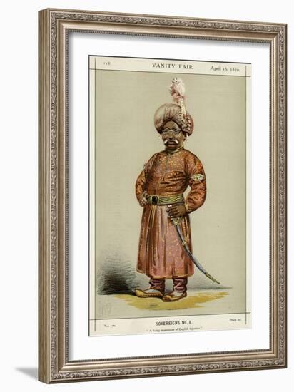 Nawab Mansur Ali-Alfred Thompson-Framed Art Print