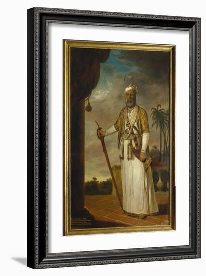 Nawab of Arcot and the Carnatic, India-Tilly Kettle-Framed Giclee Print