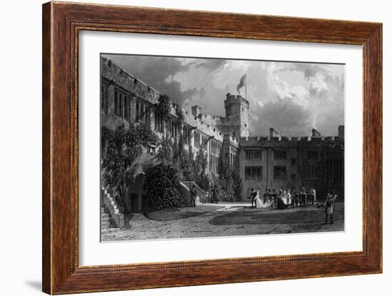 Naworth Castle, Cumbria-Thomas Allom-Framed Art Print