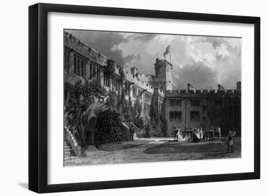 Naworth Castle, Cumbria-Thomas Allom-Framed Art Print