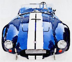 1962 AC Cobra Shelby Watercolor by NaxArt