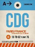 CDG Paris Luggage Tag 2-NaxArt-Art Print