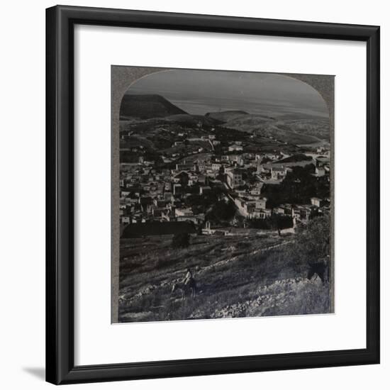 'Nazareth and the Mount of Precipitation', c1900-Unknown-Framed Photographic Print