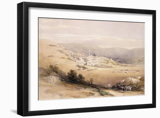 Nazareth, April 28th 1839, Plate 28 from Volume I of "The Holy Land", Pub. 1842-David Roberts-Framed Giclee Print