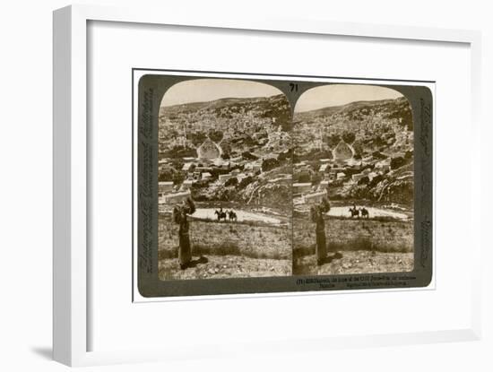 Nazareth, as Seen from the North-East, Palestine, 1900-Underwood & Underwood-Framed Giclee Print