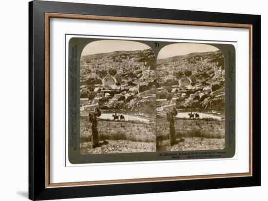 Nazareth, as Seen from the North-East, Palestine, 1900-Underwood & Underwood-Framed Giclee Print