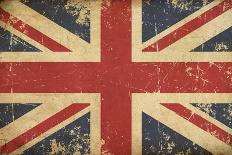 Uk Aged Flat Flag-nazlisart-Art Print