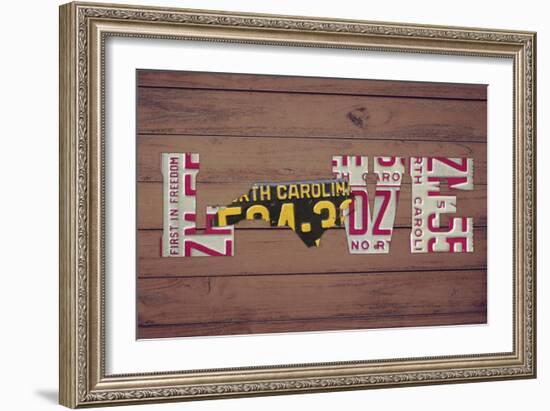 NC State Love-Design Turnpike-Framed Giclee Print