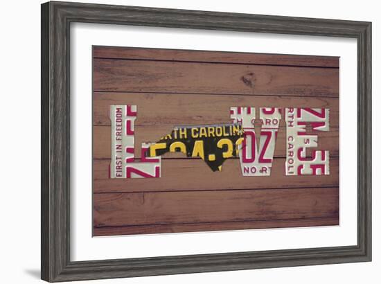 NC State Love-Design Turnpike-Framed Giclee Print