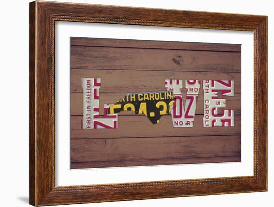 NC State Love-Design Turnpike-Framed Giclee Print