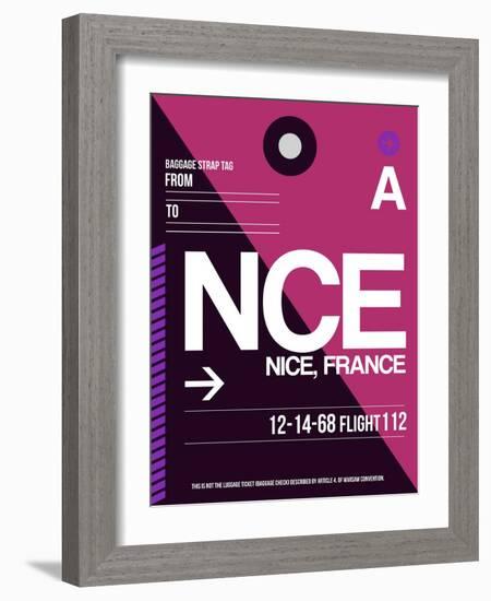 NCE Nice Luggage Tag 1-NaxArt-Framed Art Print