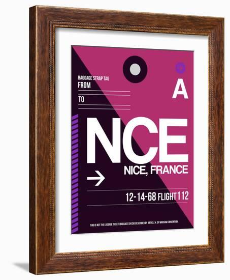 NCE Nice Luggage Tag 1-NaxArt-Framed Art Print