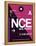 NCE Nice Luggage Tag 1-NaxArt-Framed Stretched Canvas
