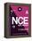 NCE Nice Luggage Tag 1-NaxArt-Framed Stretched Canvas