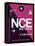 NCE Nice Luggage Tag 1-NaxArt-Framed Stretched Canvas