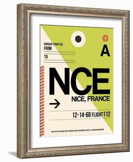 NCE Nice Luggage Tag 2-NaxArt-Framed Art Print