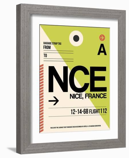 NCE Nice Luggage Tag 2-NaxArt-Framed Art Print