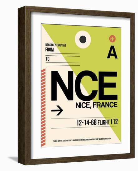 NCE Nice Luggage Tag 2-NaxArt-Framed Art Print