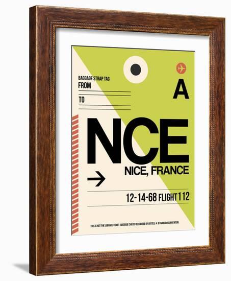 NCE Nice Luggage Tag 2-NaxArt-Framed Art Print