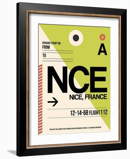 NCE Nice Luggage Tag 2-NaxArt-Framed Art Print