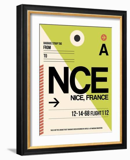 NCE Nice Luggage Tag 2-NaxArt-Framed Art Print