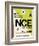 NCE Nice Luggage Tag 2-NaxArt-Framed Art Print