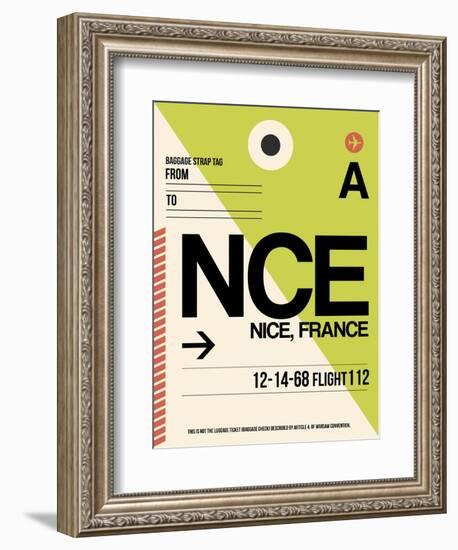 NCE Nice Luggage Tag 2-NaxArt-Framed Art Print