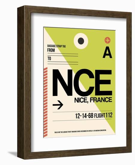 NCE Nice Luggage Tag 2-NaxArt-Framed Art Print