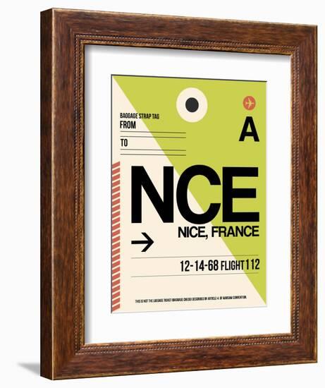 NCE Nice Luggage Tag 2-NaxArt-Framed Art Print