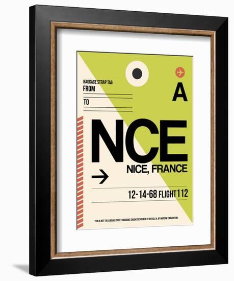 NCE Nice Luggage Tag 2-NaxArt-Framed Art Print