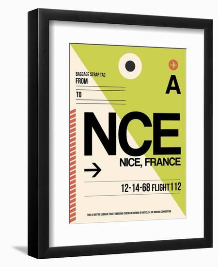 NCE Nice Luggage Tag 2-NaxArt-Framed Art Print