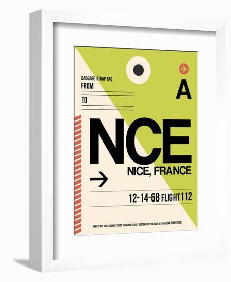 NCE Nice Luggage Tag 2-NaxArt-Framed Art Print