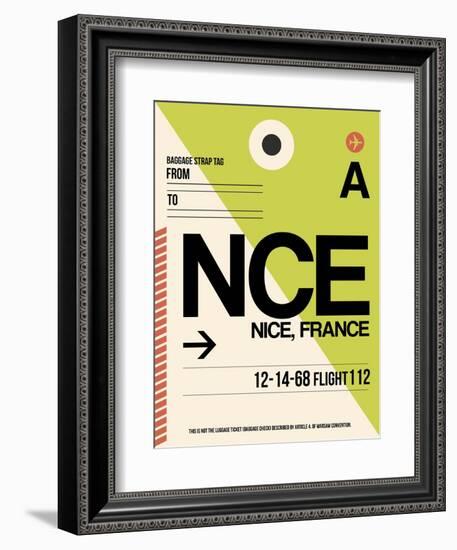 NCE Nice Luggage Tag 2-NaxArt-Framed Art Print