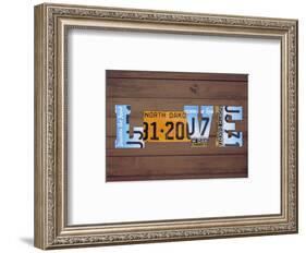 ND State Love-Design Turnpike-Framed Giclee Print