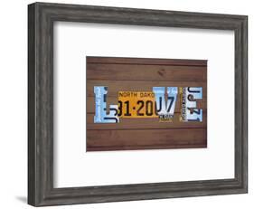 ND State Love-Design Turnpike-Framed Giclee Print