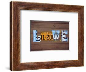 ND State Love-Design Turnpike-Framed Giclee Print