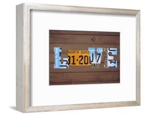 ND State Love-Design Turnpike-Framed Giclee Print