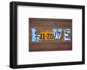 ND State Love-Design Turnpike-Framed Giclee Print