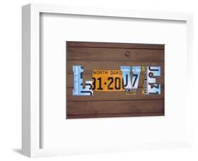 ND State Love-Design Turnpike-Framed Giclee Print