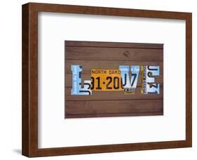 ND State Love-Design Turnpike-Framed Giclee Print