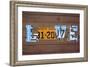 ND State Love-Design Turnpike-Framed Giclee Print