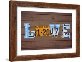 ND State Love-Design Turnpike-Framed Giclee Print