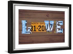 ND State Love-Design Turnpike-Framed Giclee Print