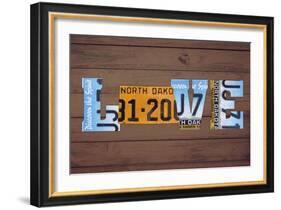 ND State Love-Design Turnpike-Framed Giclee Print