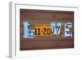 ND State Love-Design Turnpike-Framed Giclee Print