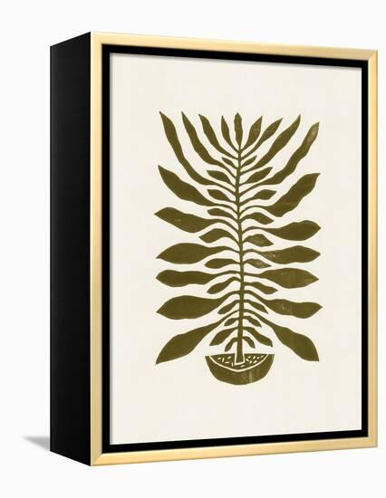 Ne Hundred-Leaved Plant #22 / Lino Print-Alisa Galitsyna-Framed Premier Image Canvas