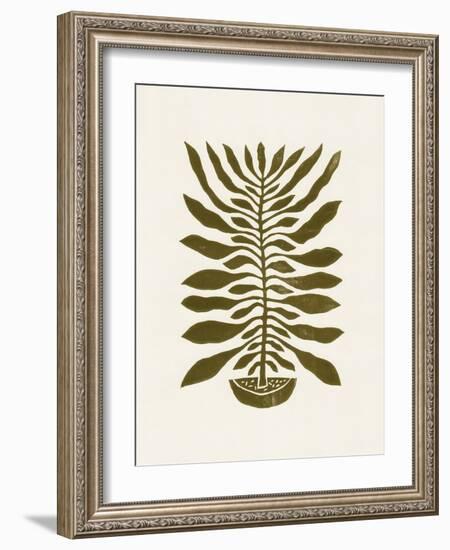 Ne Hundred-Leaved Plant #22 / Lino Print-Alisa Galitsyna-Framed Giclee Print