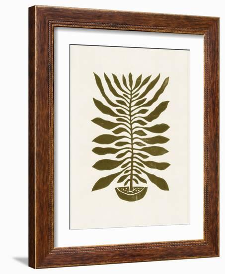 Ne Hundred-Leaved Plant #22 / Lino Print-Alisa Galitsyna-Framed Giclee Print